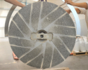 Rhabillage de meules Ø100cm de moulin PRO100